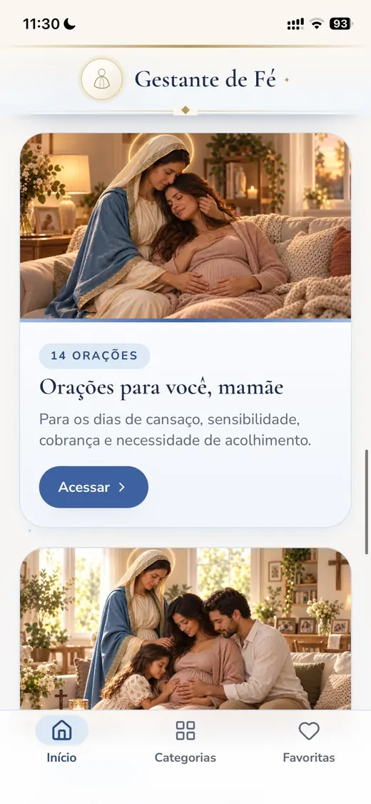 Tela 7 do aplicativo Gestante de Fé