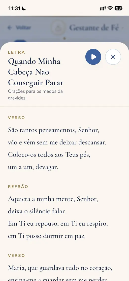 Tela 15 do aplicativo Gestante de Fé